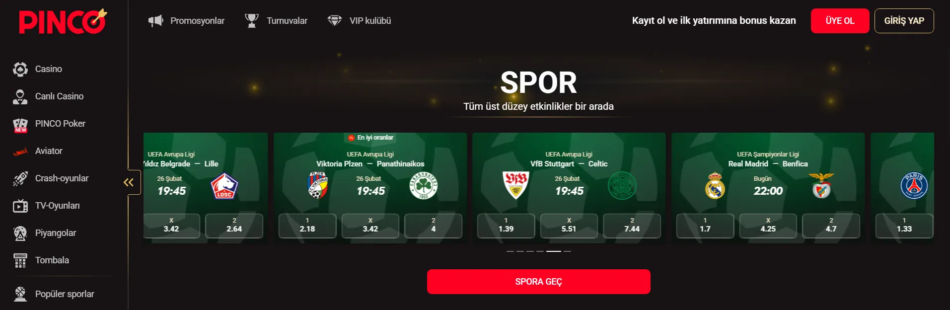pinco online casino